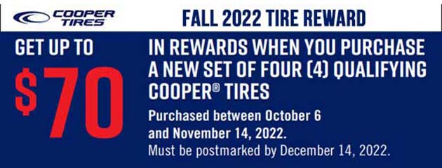 Cooper tires promo